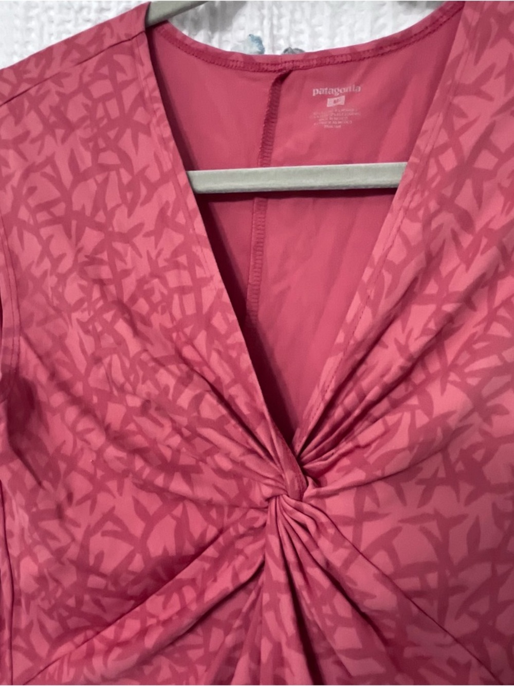 Patagonia Bandha Sleeveless Twist-Front Top in Burnt Orange Color - Picture 2 of 7